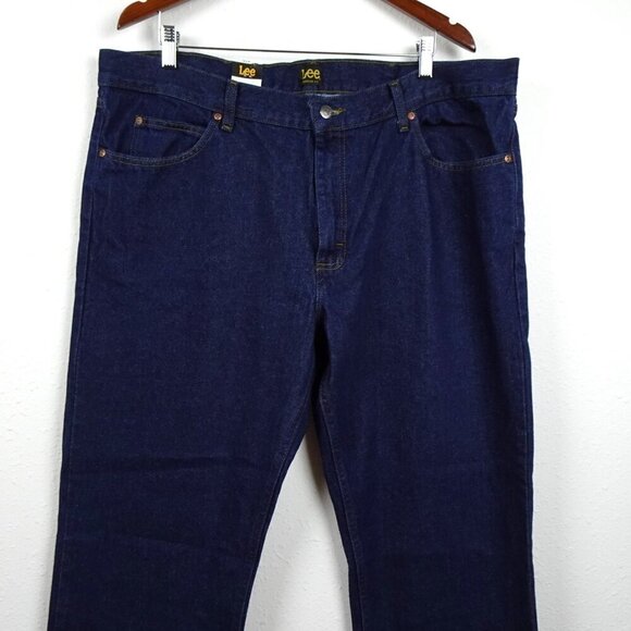 Lee Bootcut Jeans Men's Size 42x30 Blue Denim Regular Fit - Picture 2 of 10